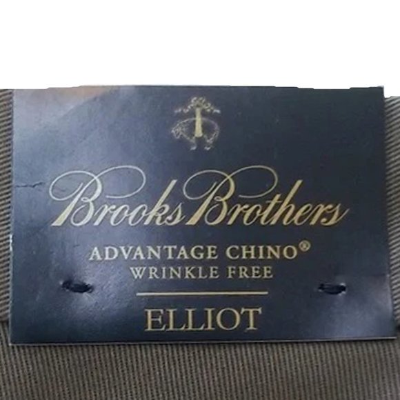 NEW! Brooks Brothers Elliot Advantage Wrinkle Free Chinos Pants! Brown 38 x 34 - Picture 3 of 3